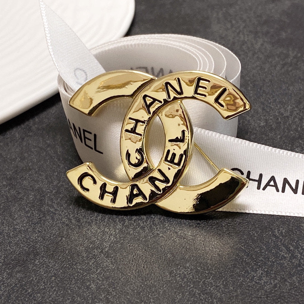 Chanel Script Brooch