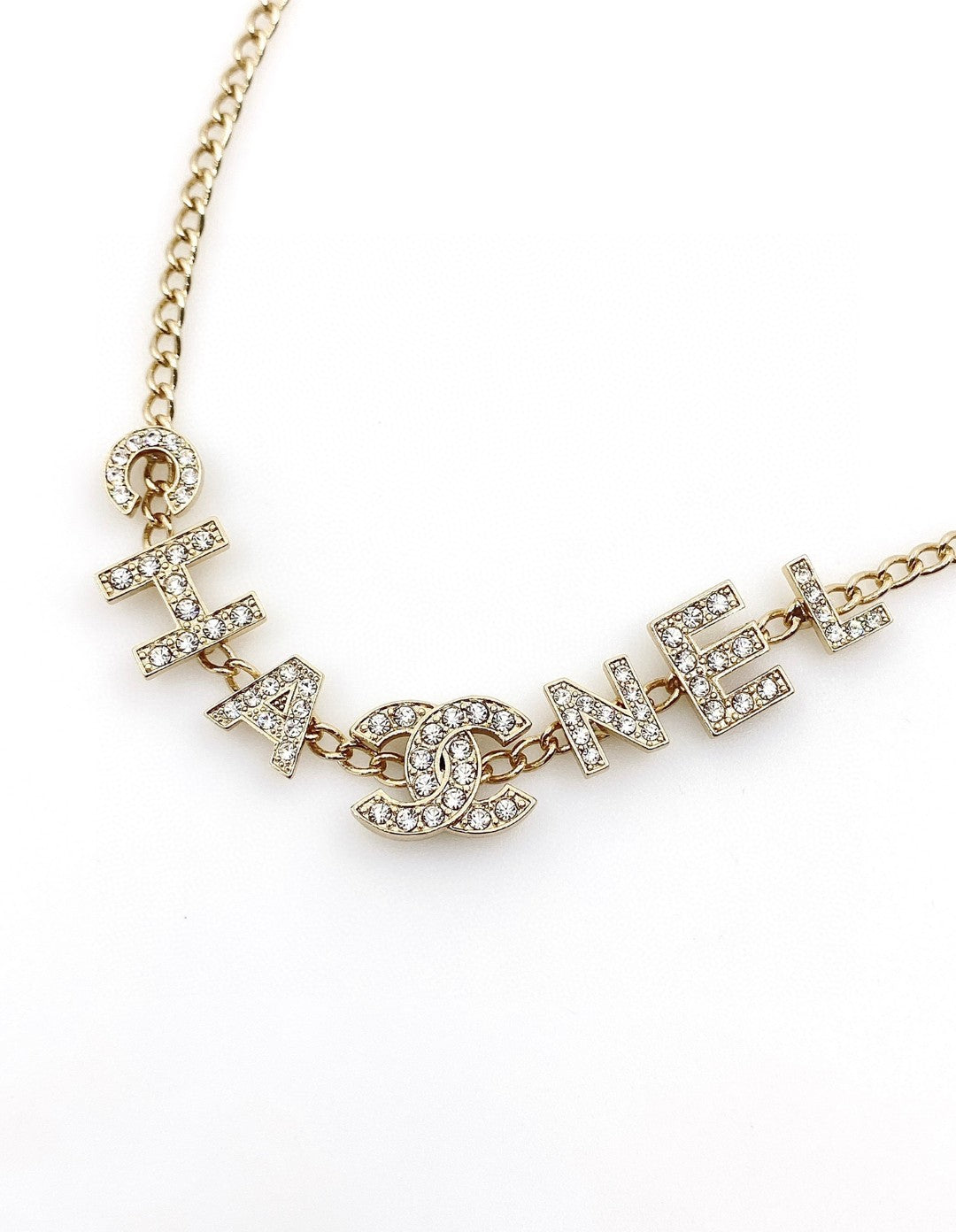Chanel Script Diamond Necklace