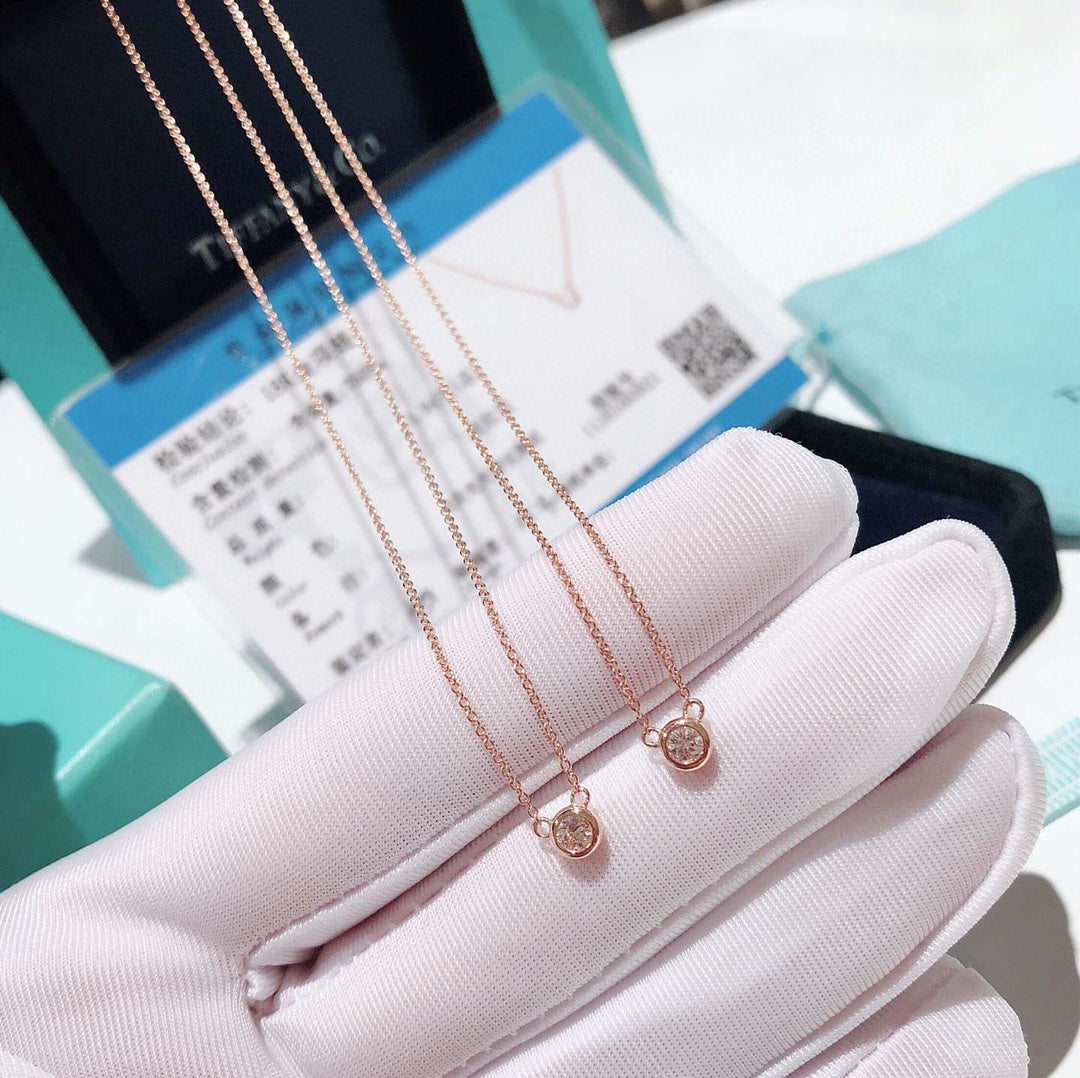 Tiffany Elsa Peretti Diamond Necklace