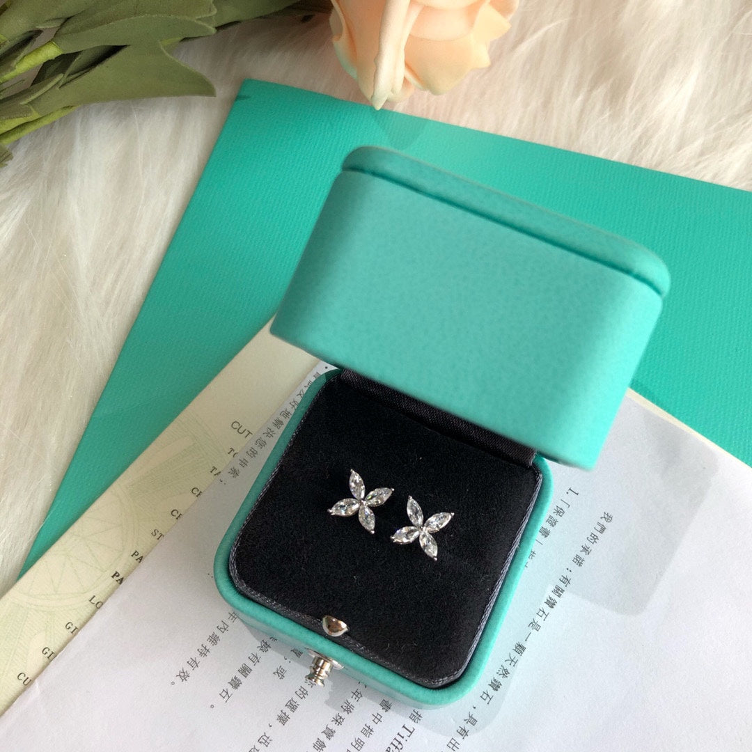 Tiffany Victoria Earrings - 18K White Gold
