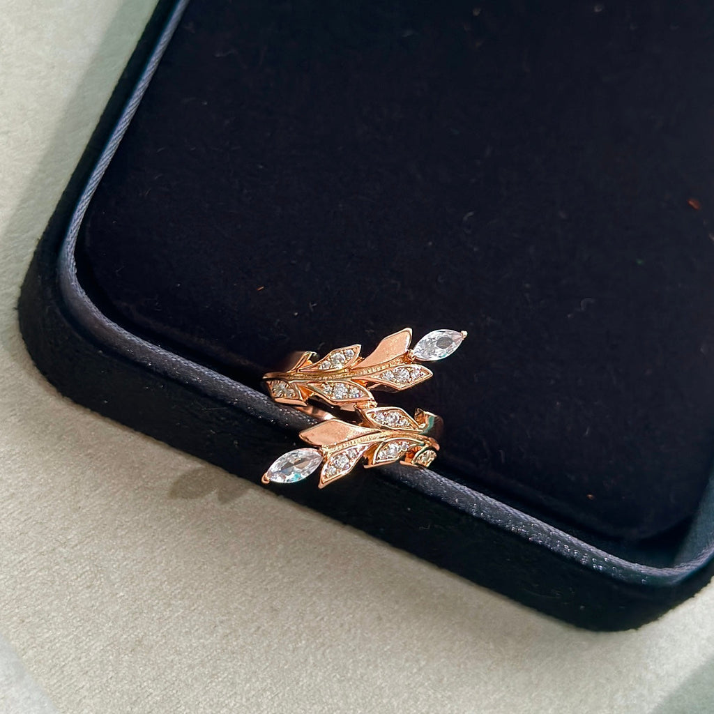Tiffany Victoria Vine Bypass Ring - 18K Rose Gold