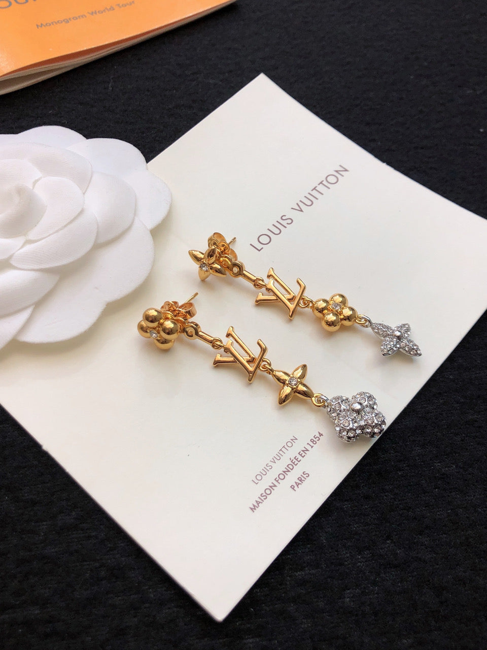 Louis Vuitton Monogram Earrings - 18K Yellow Gold