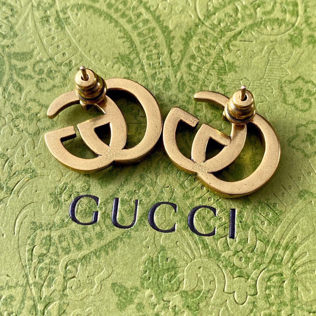 Gucci Double G Earrings - 18K Yellow Gold