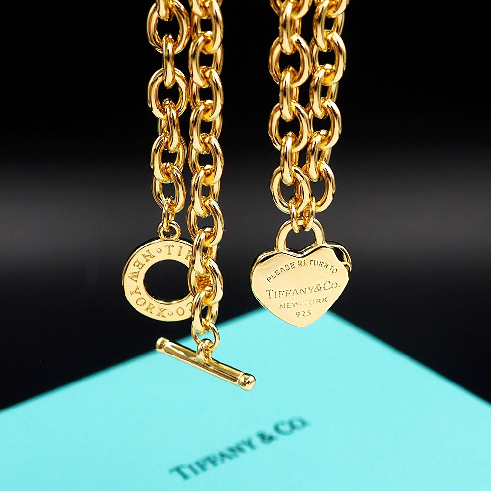 Tiffany Tag Chain Necklace