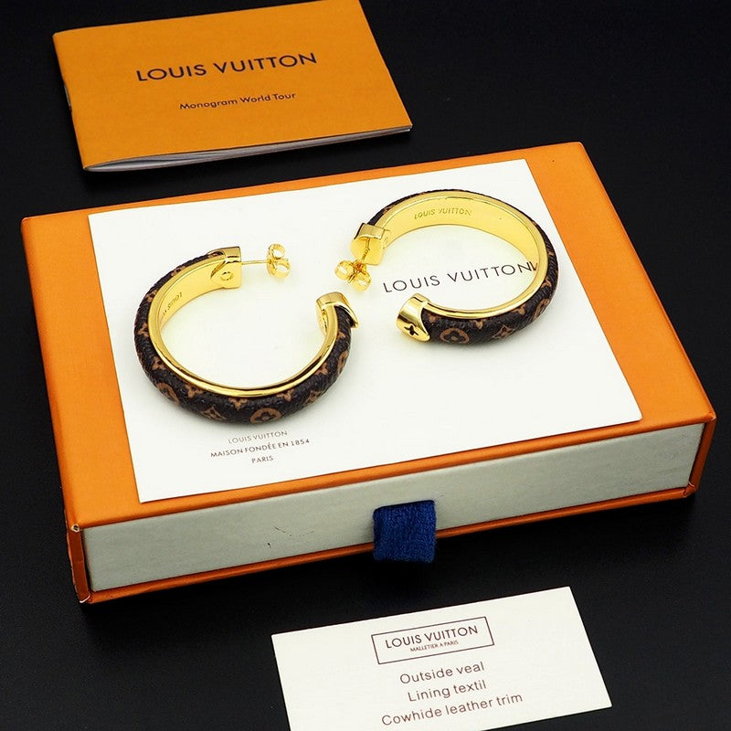 Louis Vuitton Signature Earrings - 18K Yellow Gold