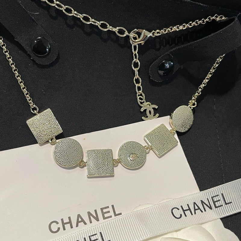 Chanel Color Logo Choker Necklace