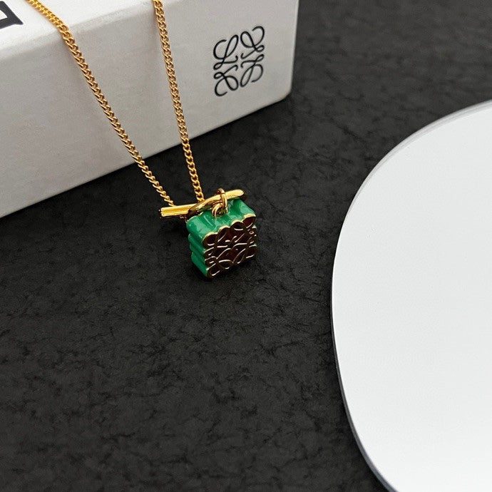 LOEWE Anagram Pendant Necklace