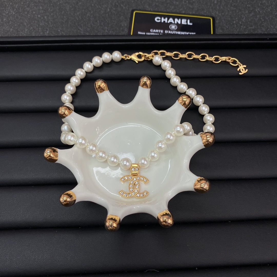 Chanel Pearl Chain Necklace