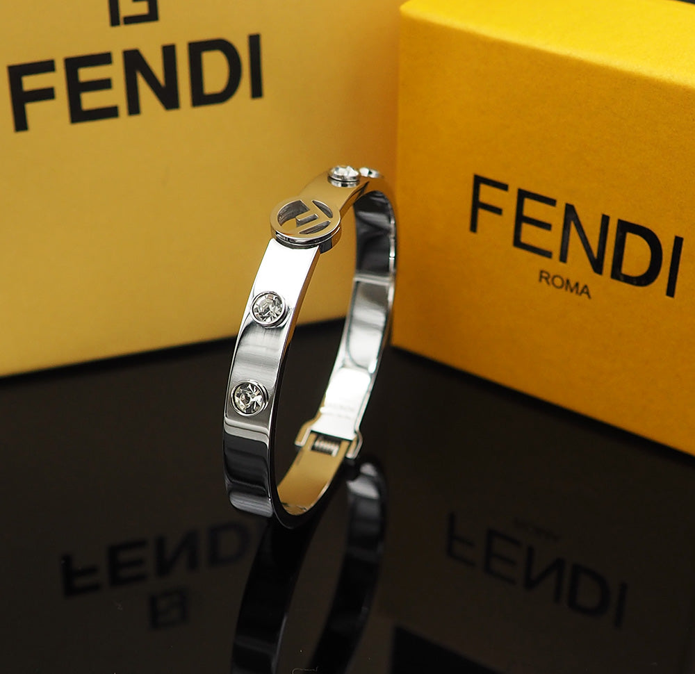 Fendi Is Crystal Bracelet - 18K Gold