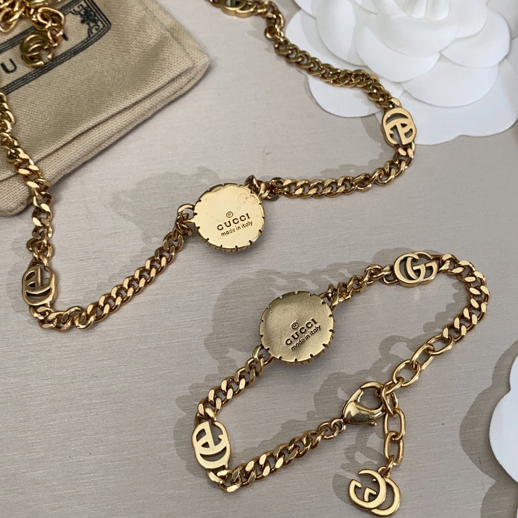 Gucci Double G Flower Necklace