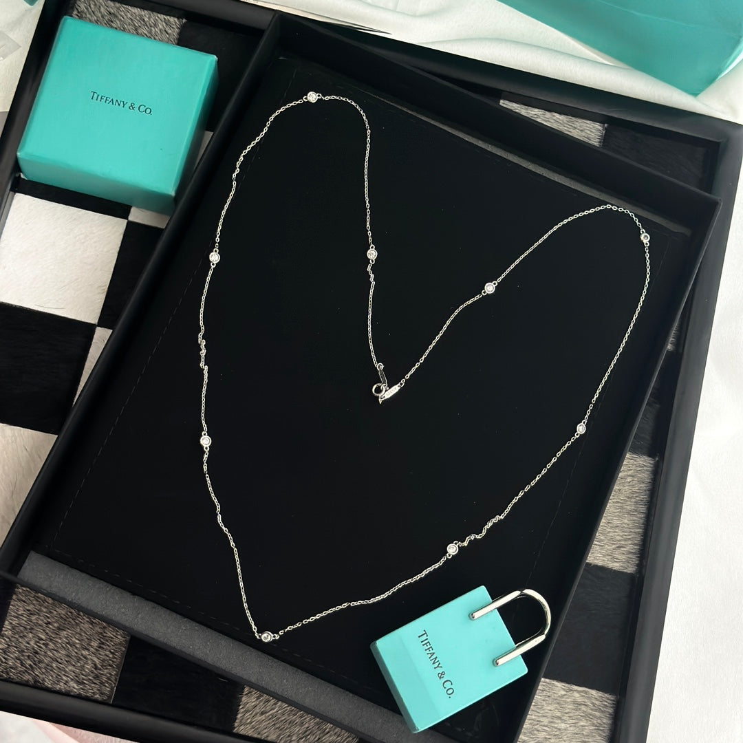 Tiffany Elsa Peretti Diamonds By The Yard Necklace