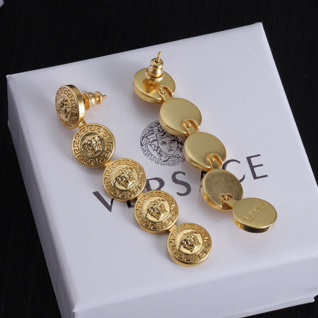 Long Earrings - 18K Yellow Gold