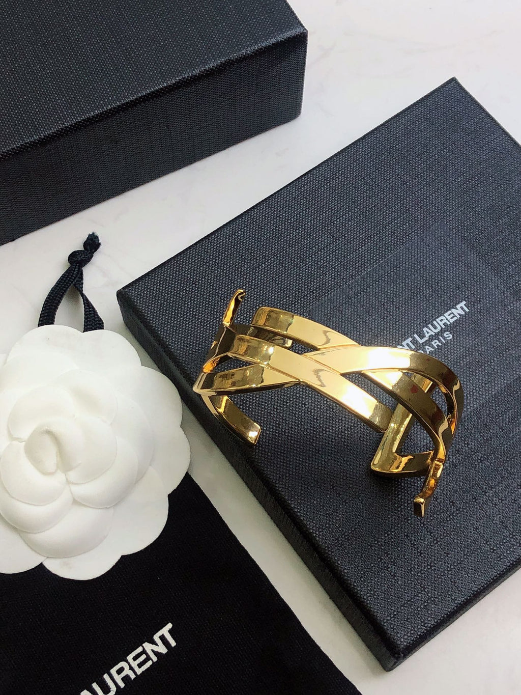 YSL Monogram Cuff Bracelet