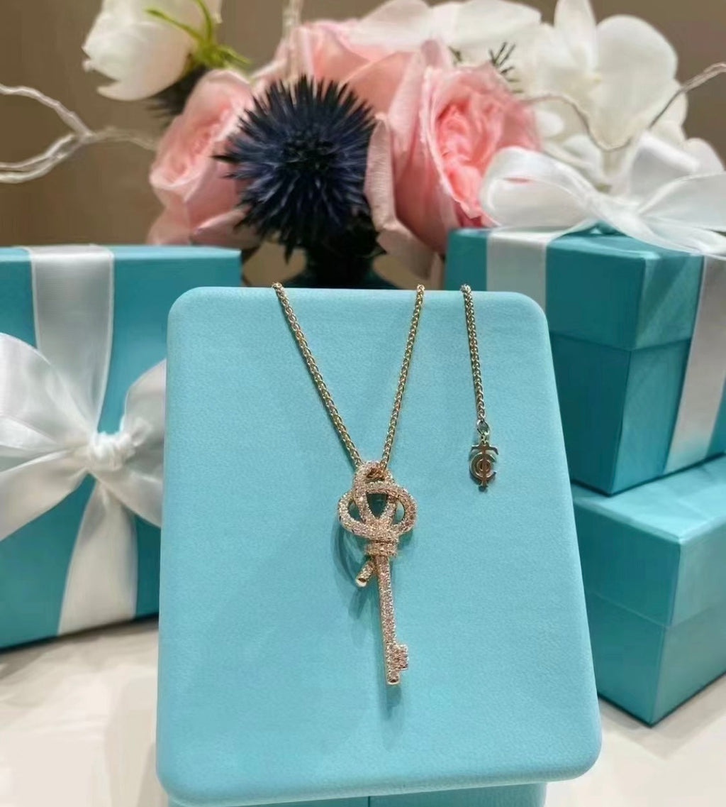 Tiffany Keys Woven Diamonds Large Necklace