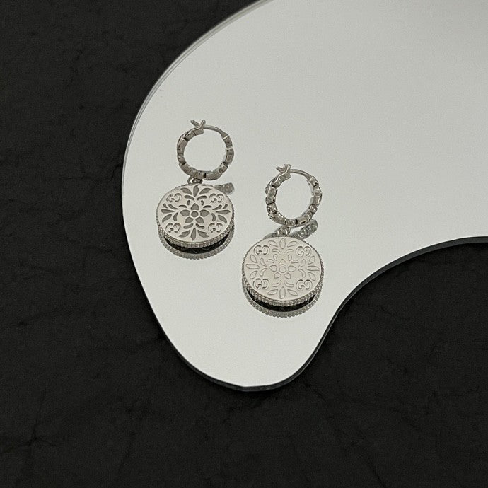 Gucci Double G Icon Blooms Earrings - 18K Gold
