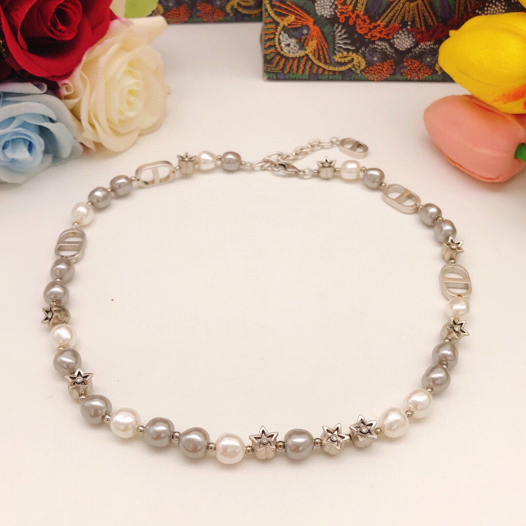 Dior Pearls And Stars Necklace