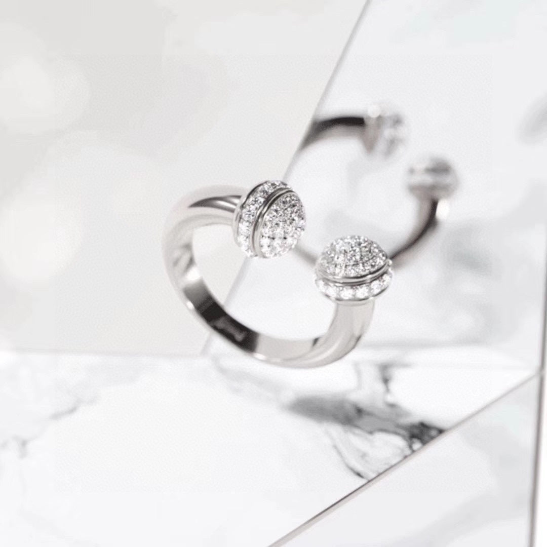 Open Ring - 18K White Gold