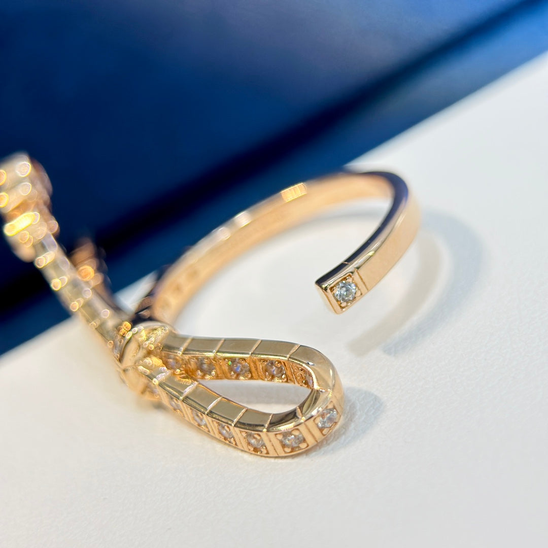 Chanel Ruban Diamond Ring - 18K Rose Gold