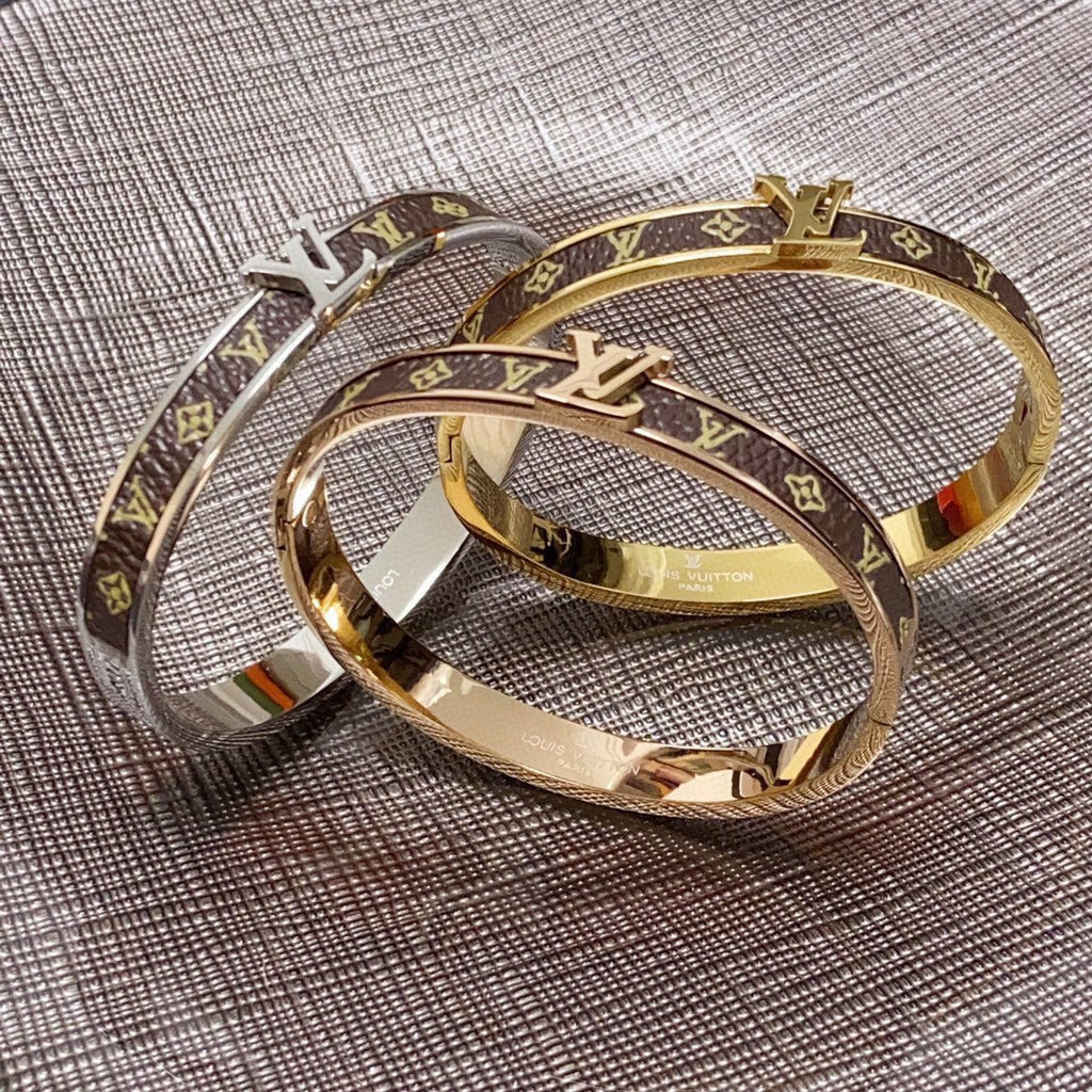 Louis Vuitton Leather Vintage Bracelet