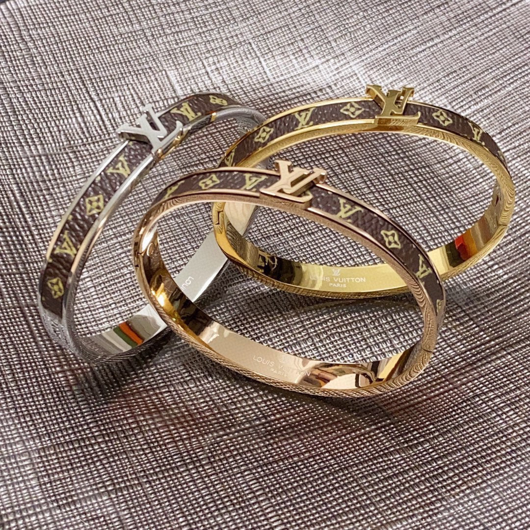 Louis Vuitton Leather Vintage Bracelet