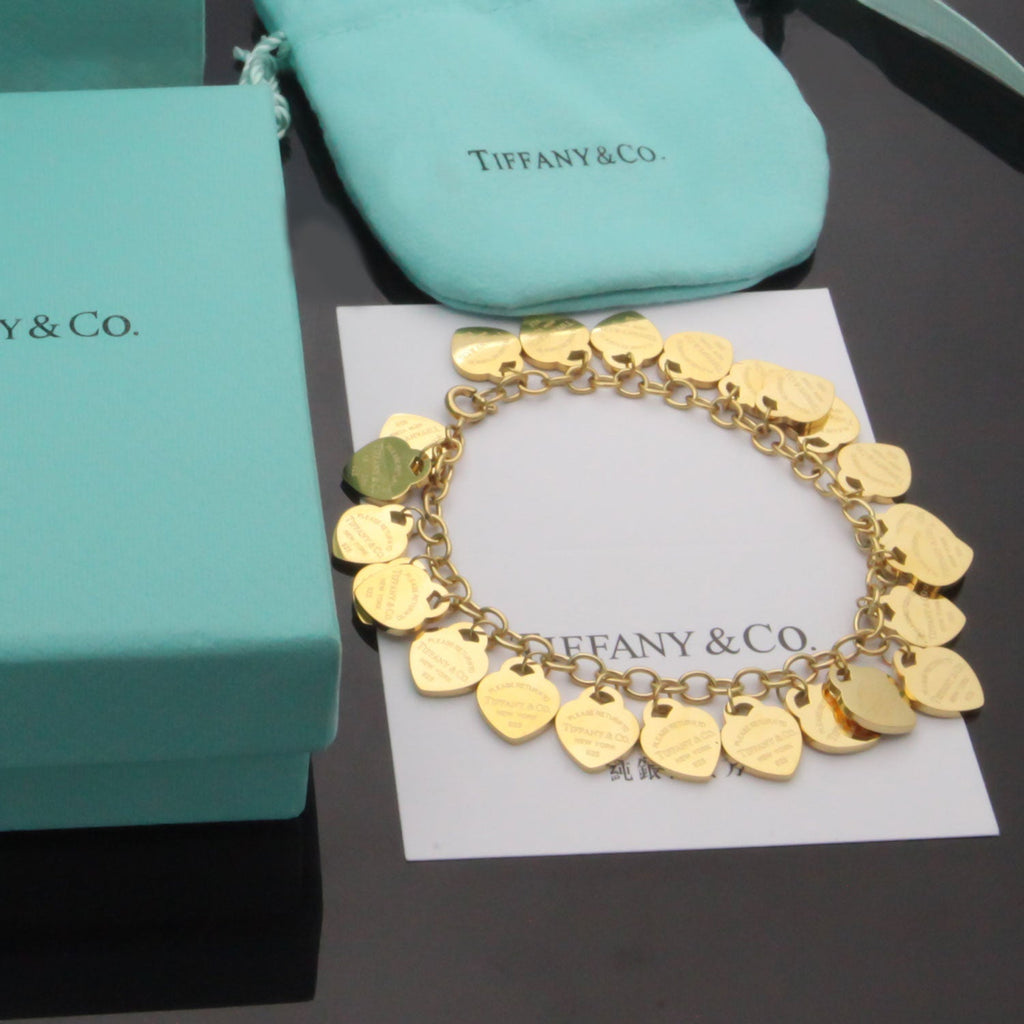 Tiffany Heart Tag Bracelet - 18K Gold