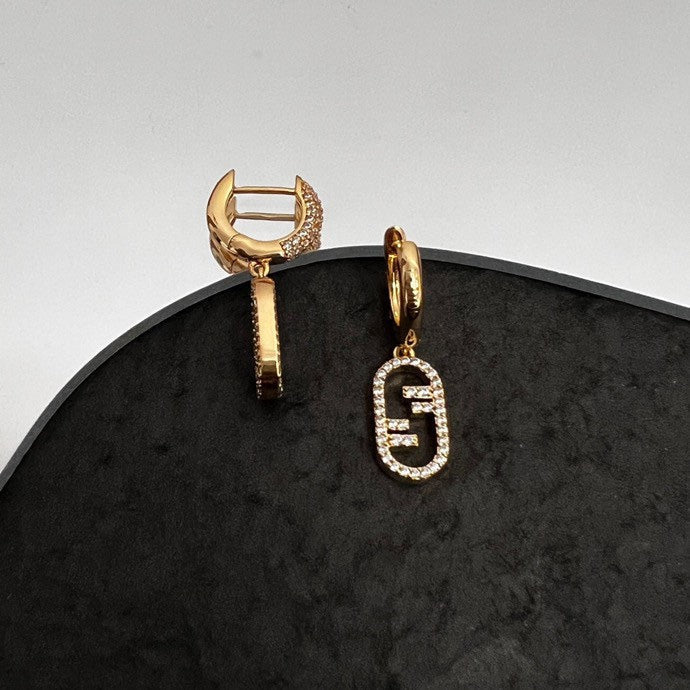 Fendi OLock Earrings - 18K Yellow Gold