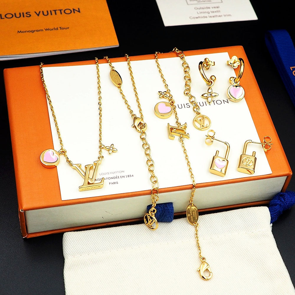 Louis Vuitton Iconic Pink Heart Bracelet