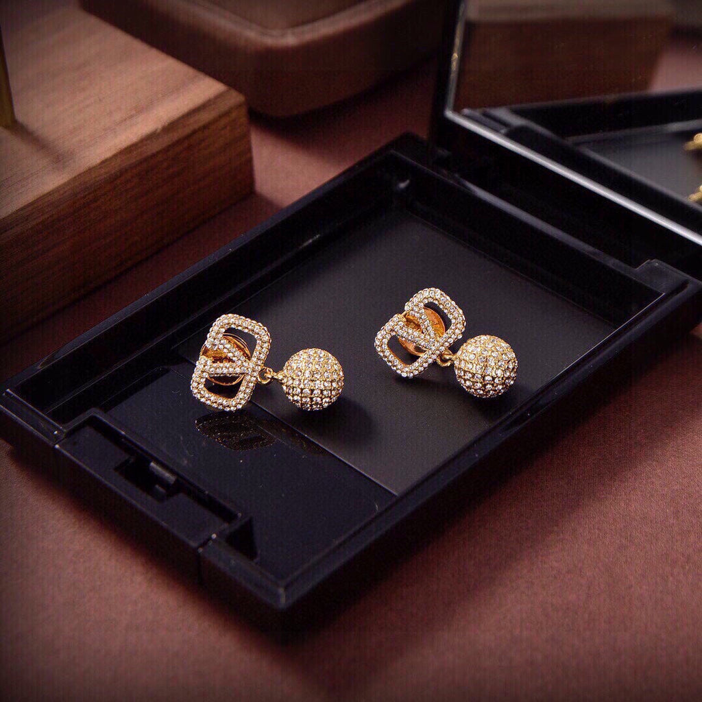 Valentino Diamond Earrings - 18K Rose Gold