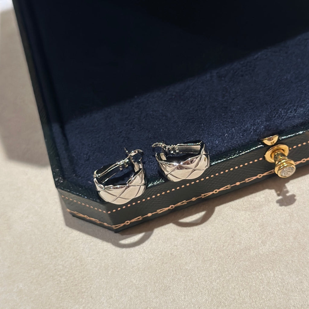 Chanel Coco Crush Earrings - 18K White Gold