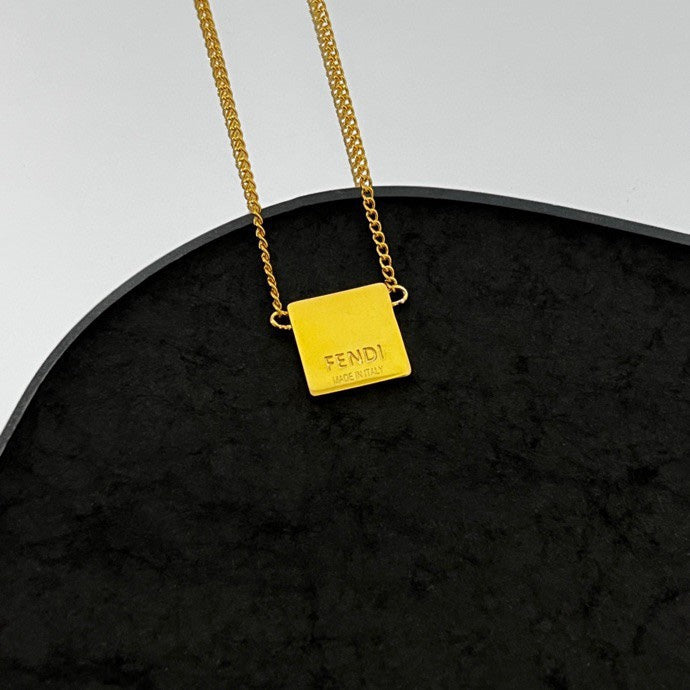 Fendi Forever Pink Necklace - 18K Gold