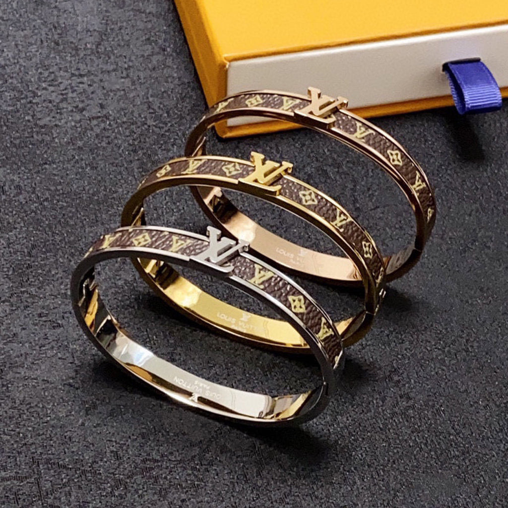 Louis Vuitton Leather Vintage Bracelet