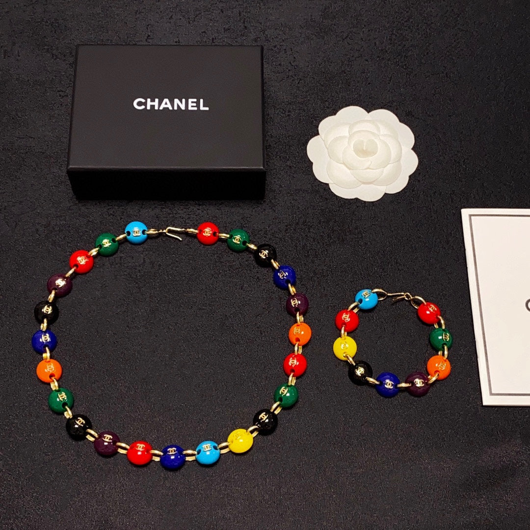 Chanel Color Beads Necklace
