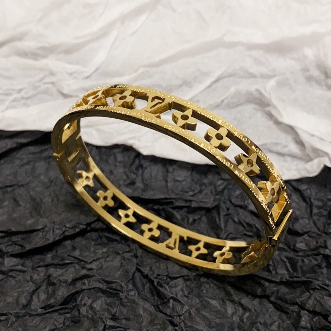 Louis Vuitton Crystal Hollow Bracelet