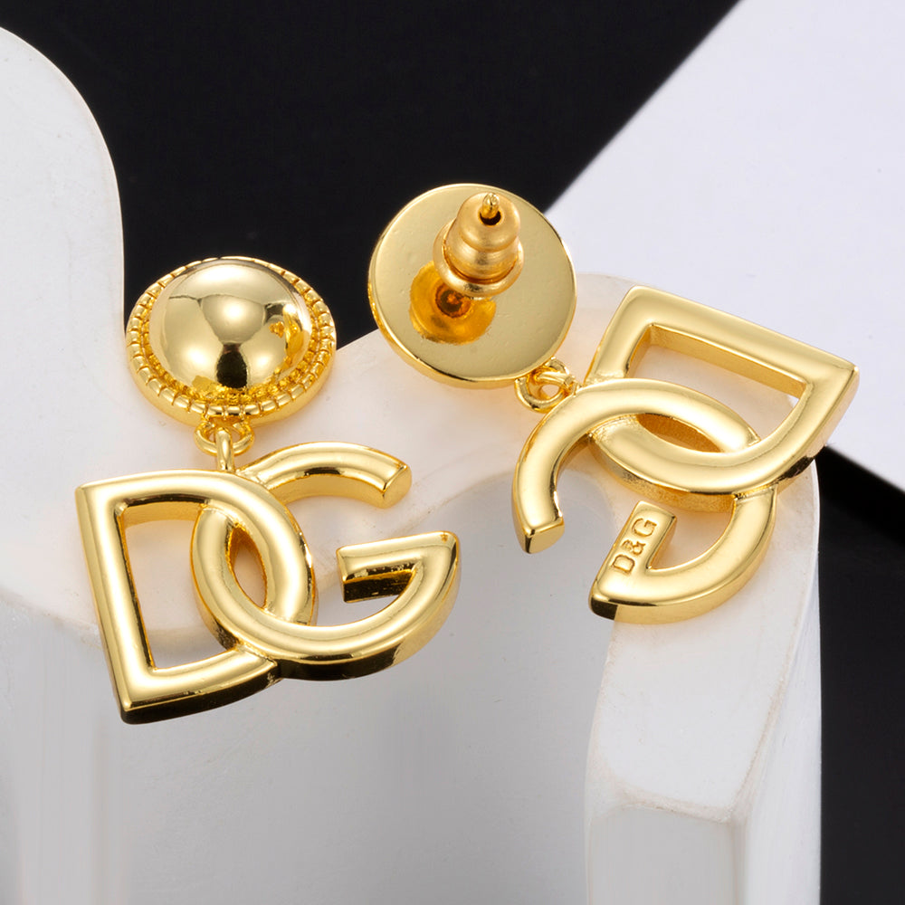 DG Earrings - 18K Yellow Gold