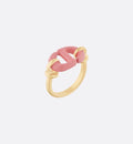 Dior Pink Heart Ring - 18K Yellow Gold