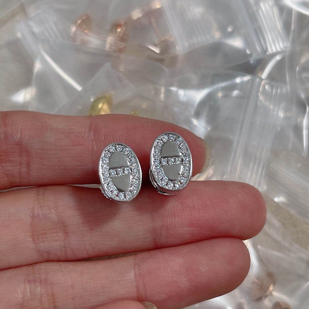 Hermes Mini Farandole Diamond Earrings