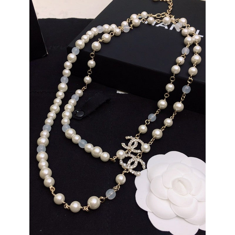 Chanel Long Pearl Necklace