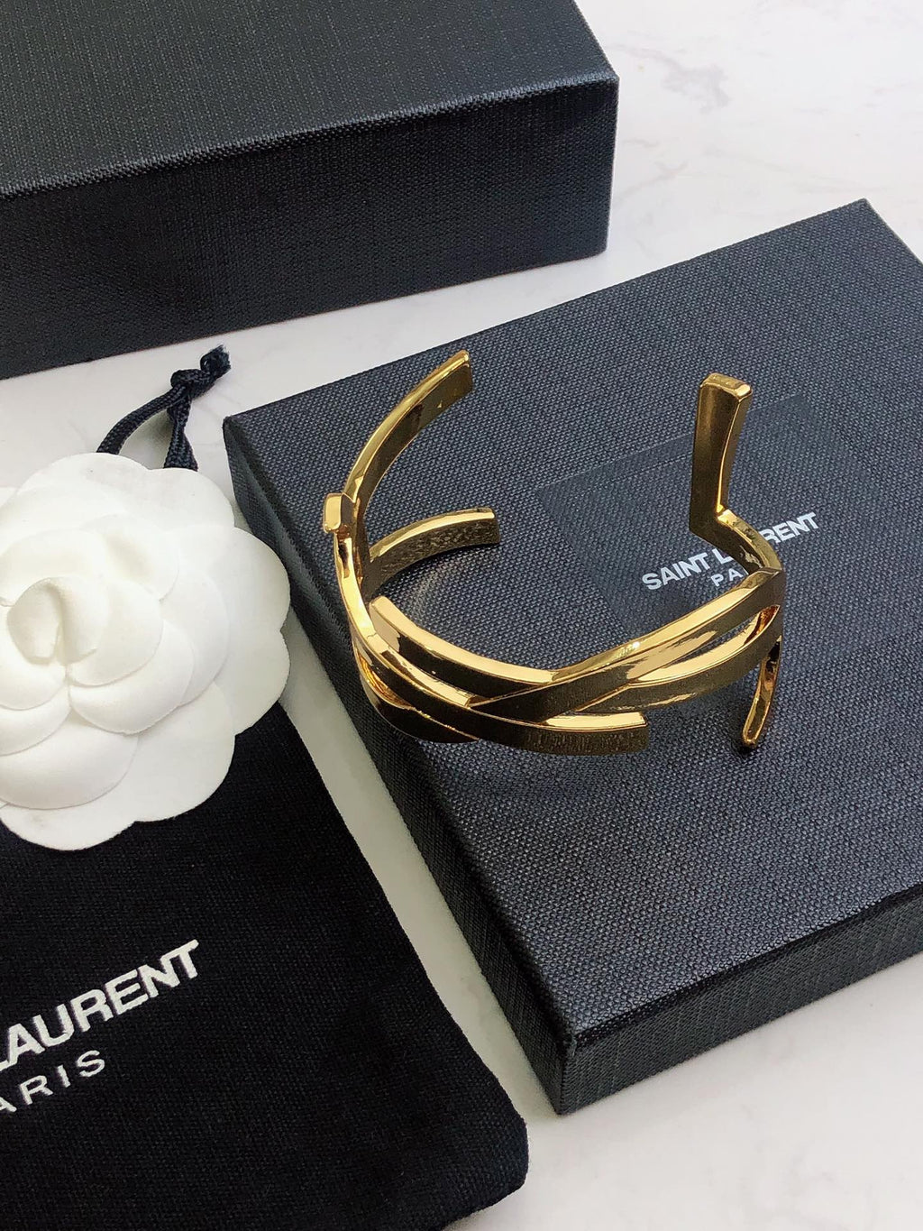 YSL Monogram Cuff Bracelet