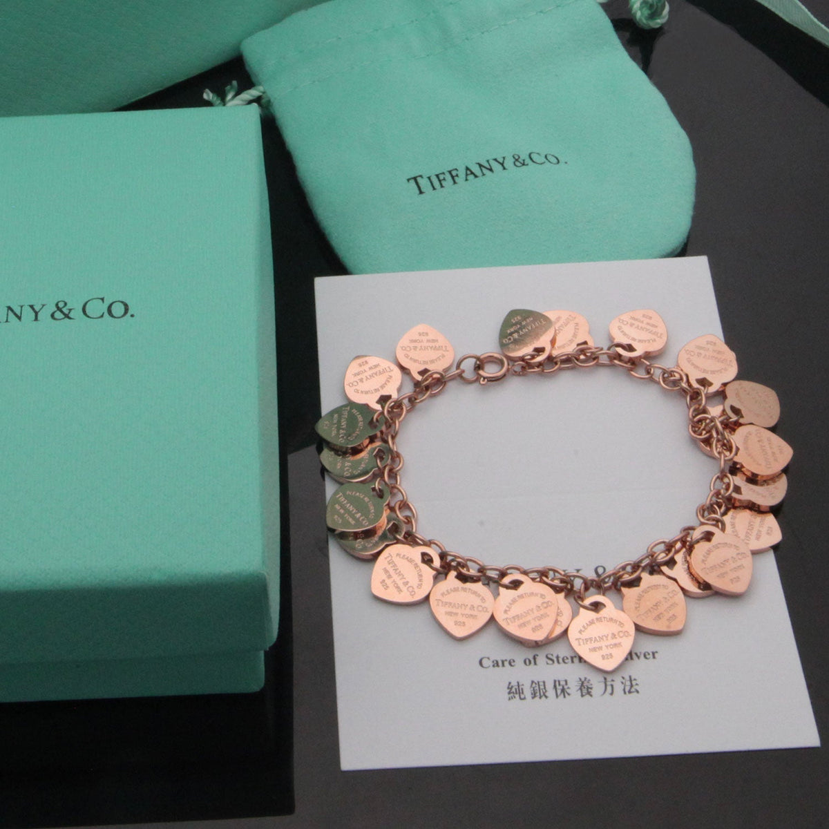 Tiffany Heart Tag Bracelet - 18K Gold