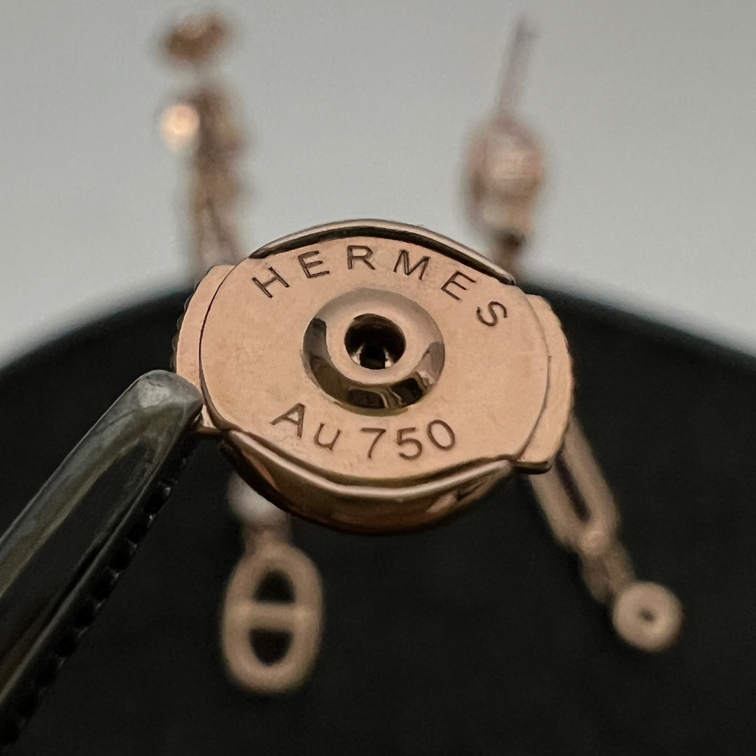 Hermes Chaine D'ancre Chaos Earrings