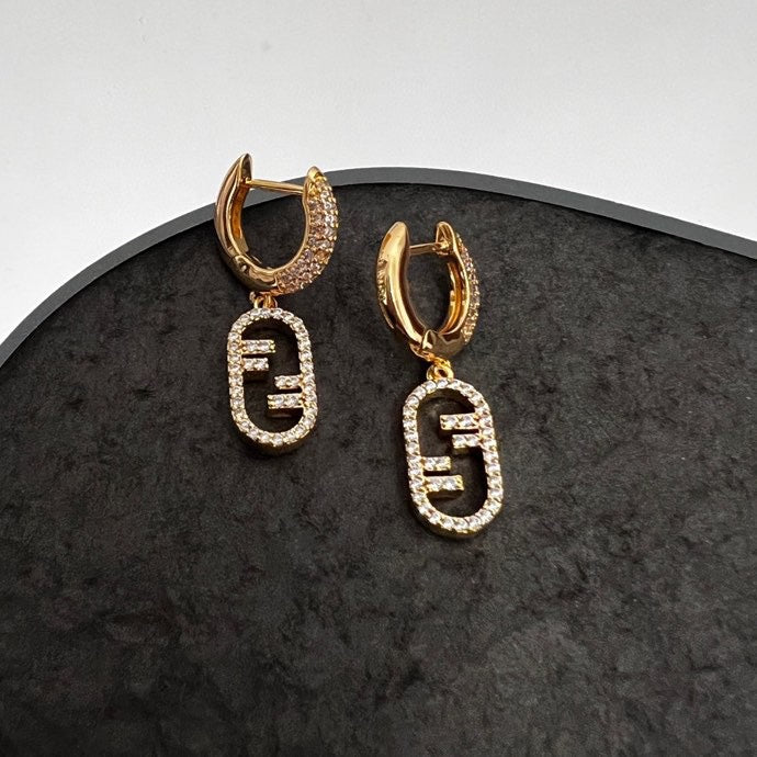 Fendi OLock Earrings - 18K Yellow Gold
