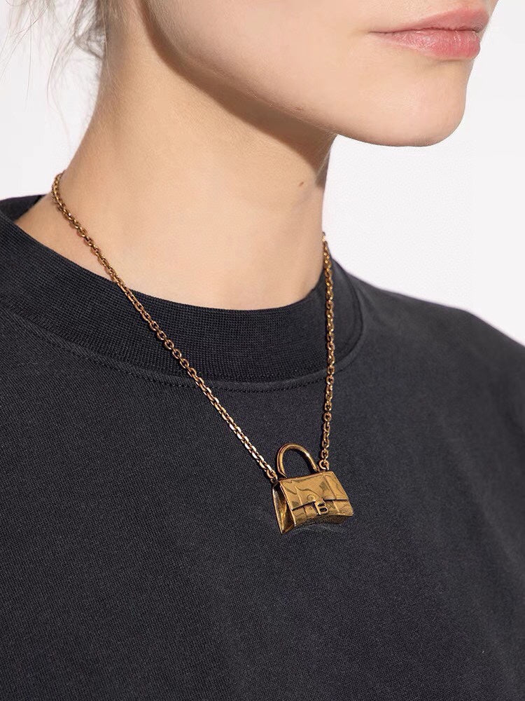 Balenciaga Hourglass Bag Necklace