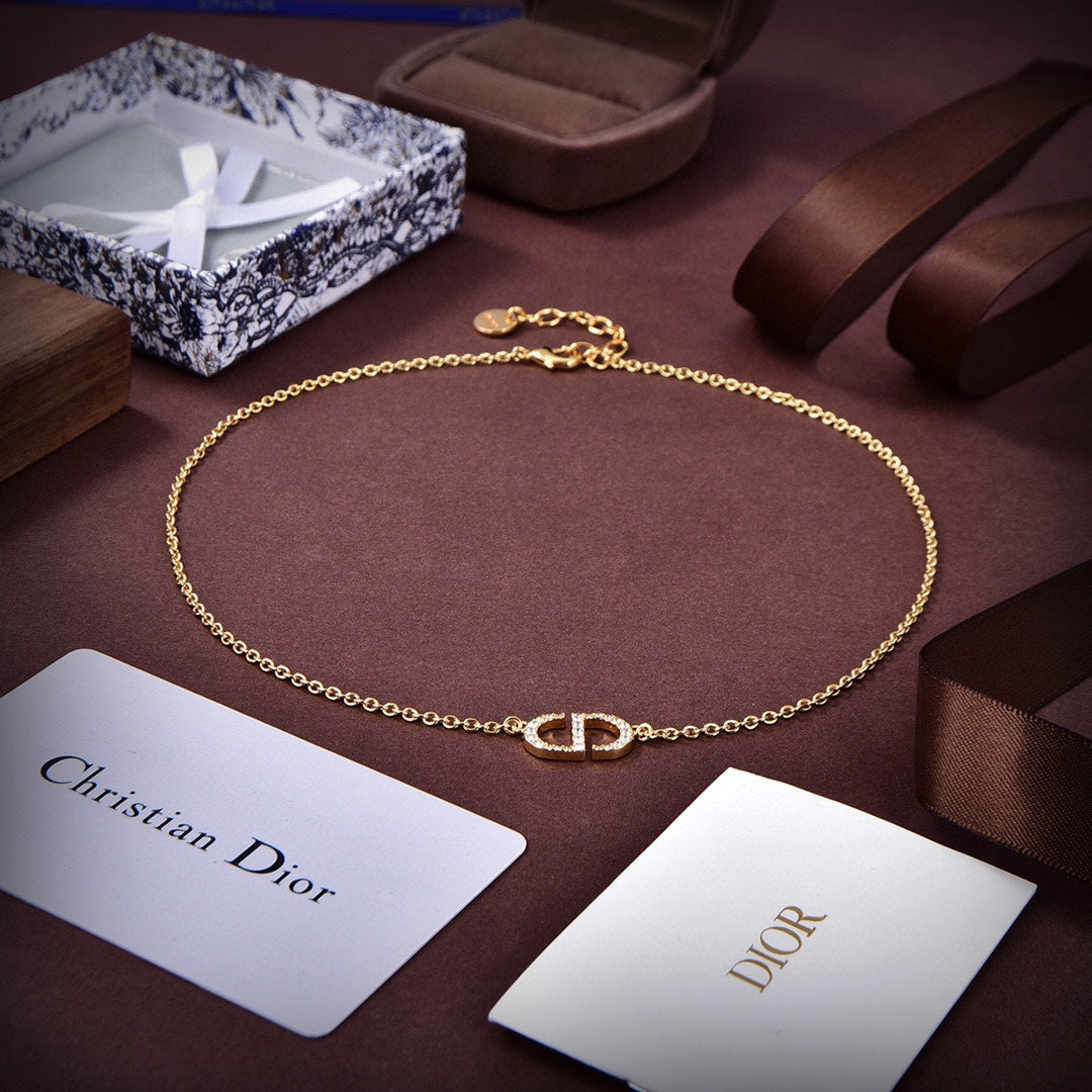 Dior Petit CD Diamond Necklace