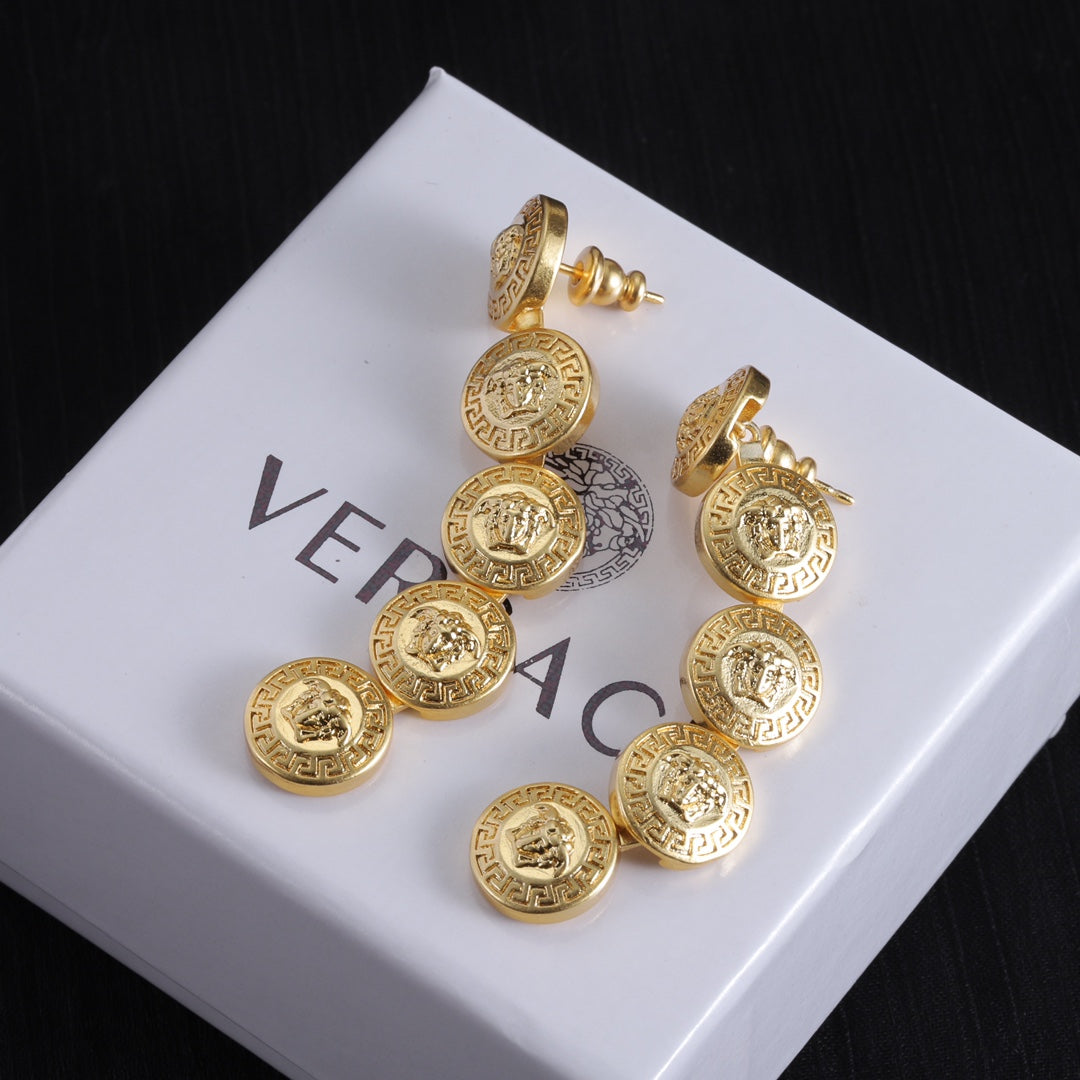 Long Earrings - 18K Yellow Gold