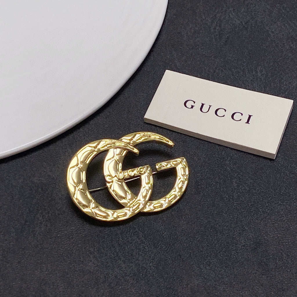 Gucci Double G Brooch