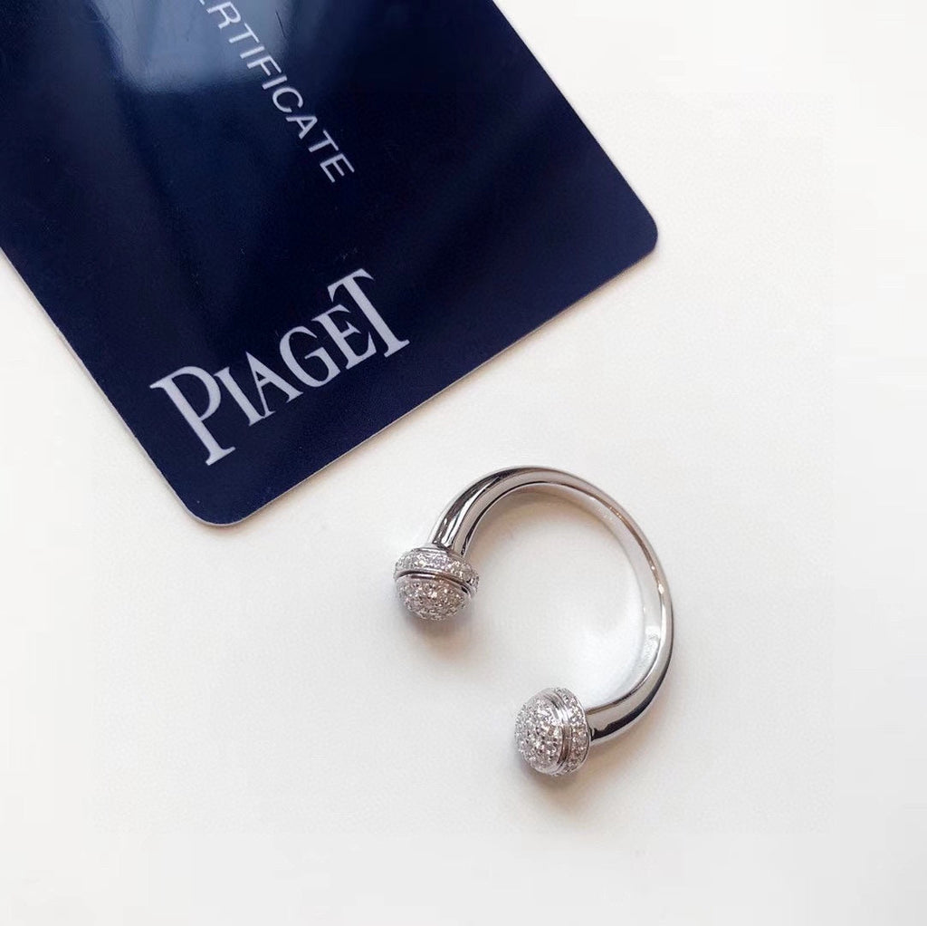 Open Ring - 18K White Gold