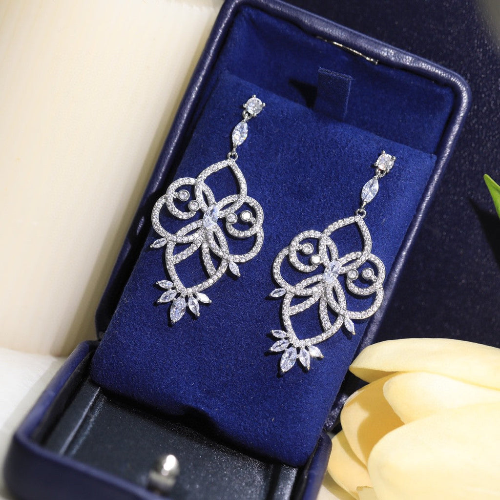 Mythical Journey Earrings - 18K White Gold