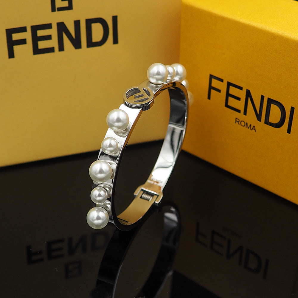 Fendi Pearl Bracelet - 18K Gold
