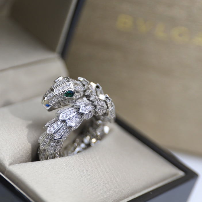 Bvlgari Serpenti Tubolari Ring - 18K White Gold