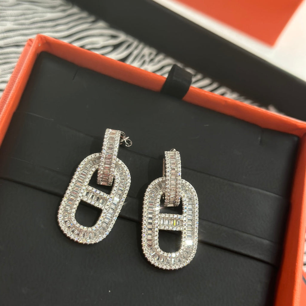 Hermes Diamond Earrings